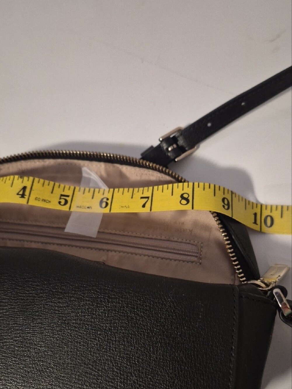 kate spade Black Leather Belt Bag with Gold Logo - Picture 3 of 5